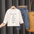 Boy's Sweater Cardigan Three-Piece Set
